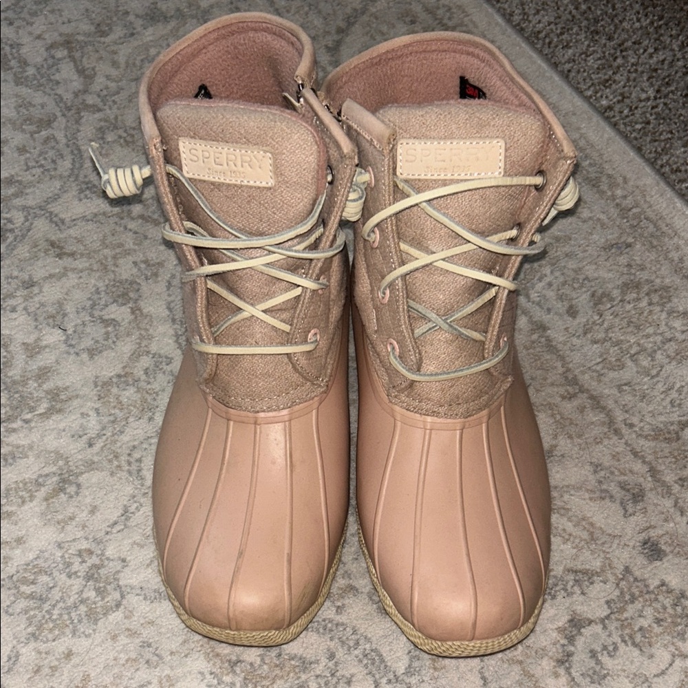 Sperry Pink Boots